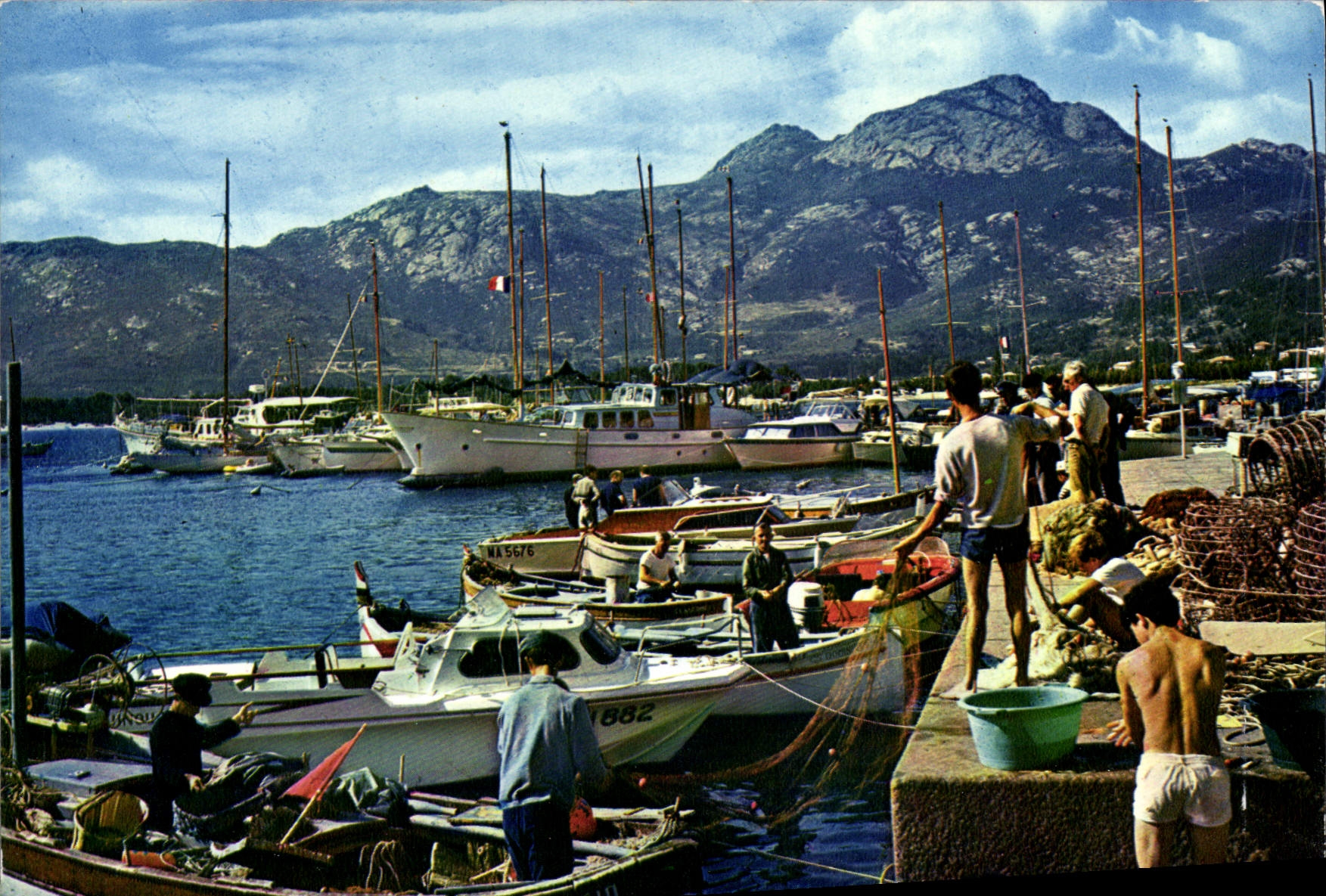 CPSM Calvi L'Accostage Des Yachts