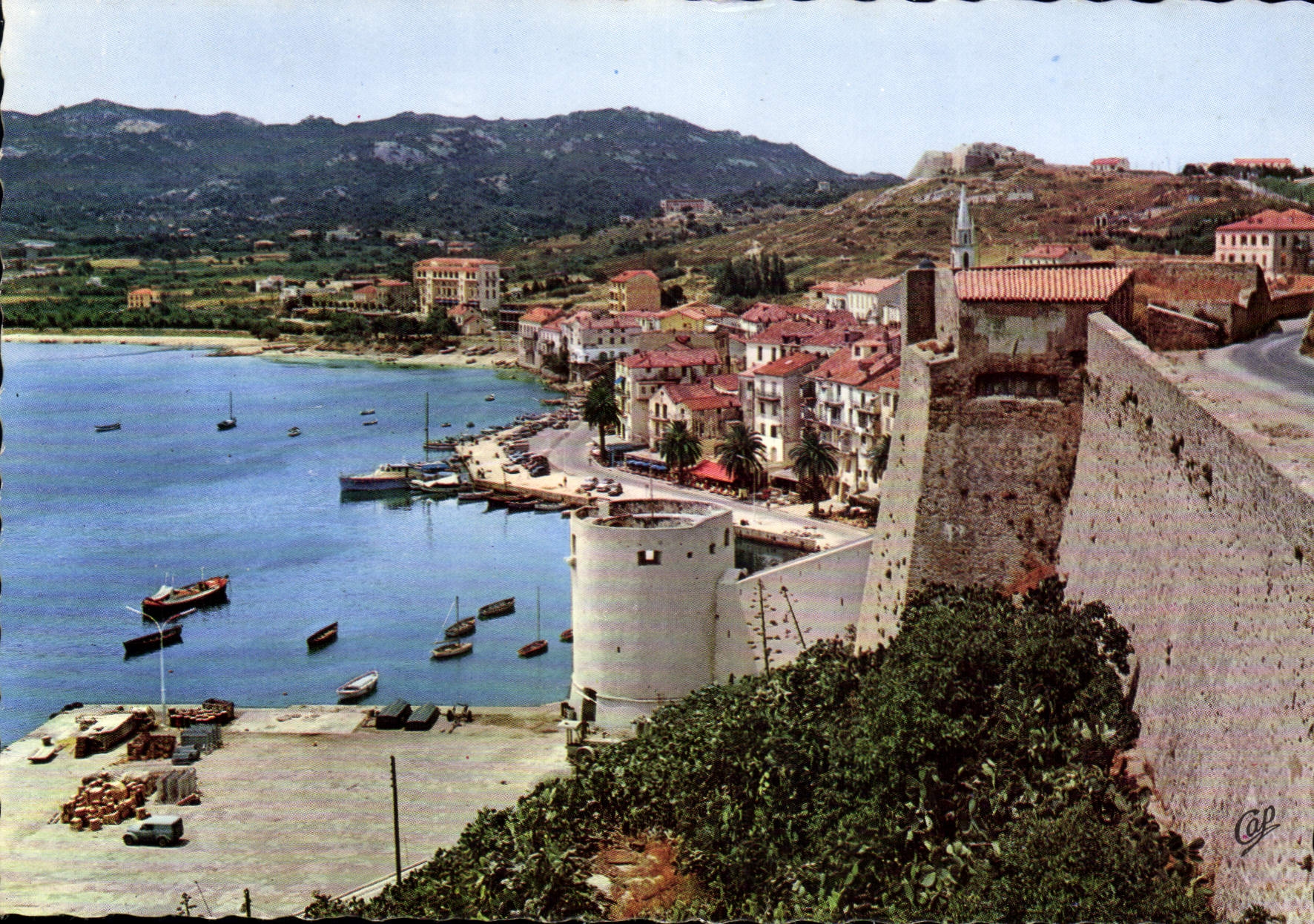 CPSM Calvi La Ville Et Les Quais Vus De La Citadelle