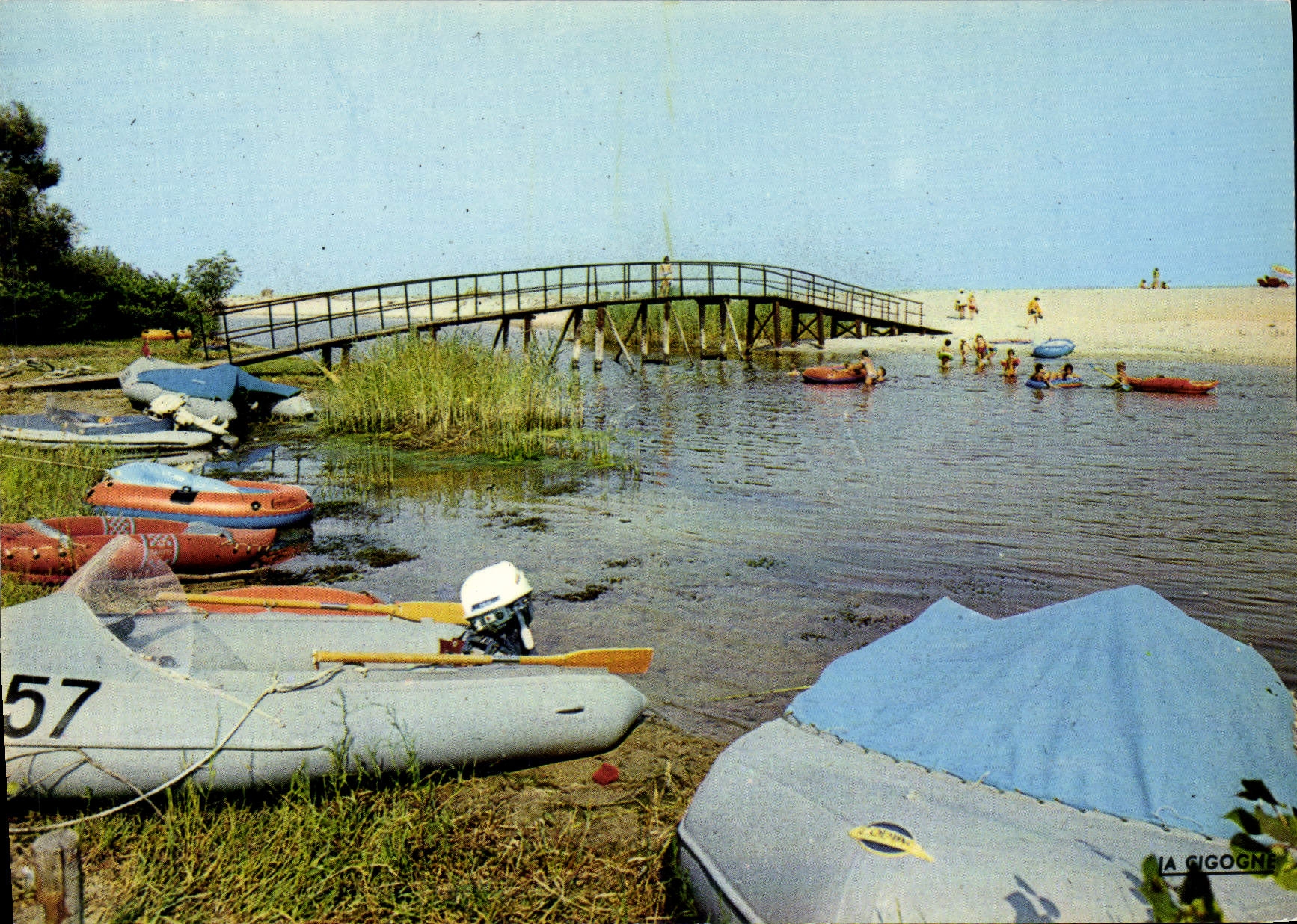 CPSM Marine de Caprone Ghisonaccia La passerelle