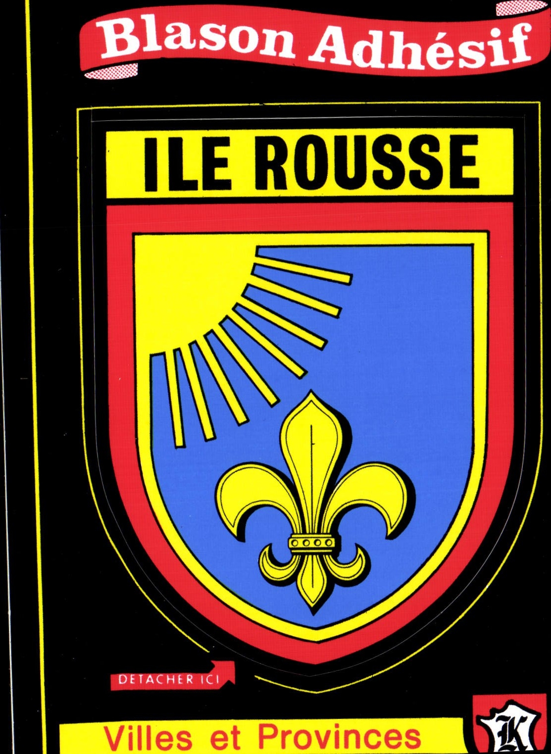 CPSM Blason Adhesif Ile Rousse