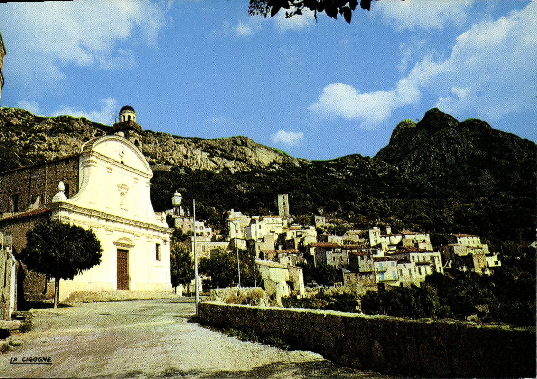 CPSM Lumio Place De I'Eglise Cliche Particulier