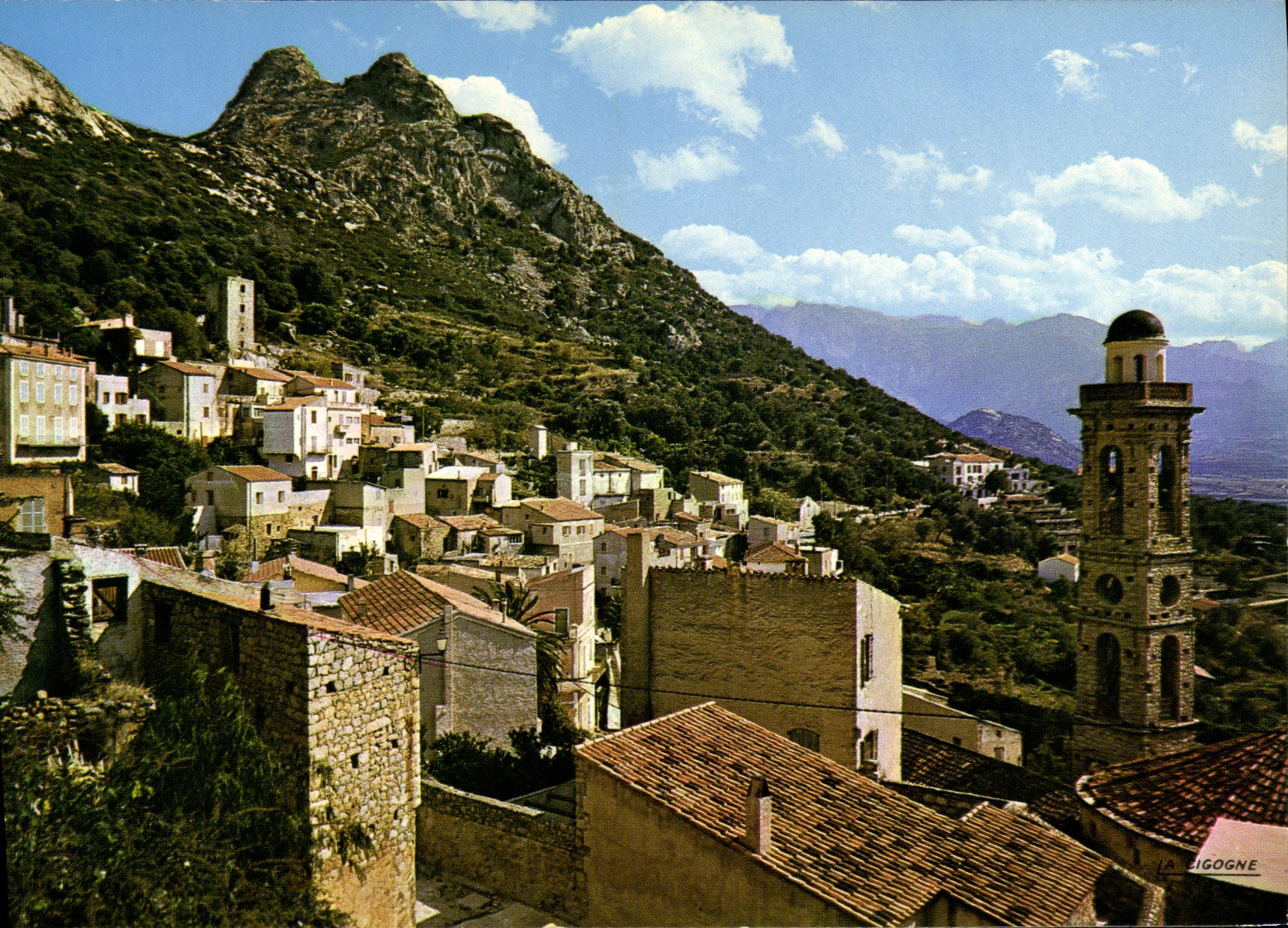 CPSM Lumio et son clocher Cliche Particulier Savelli Marie Paule