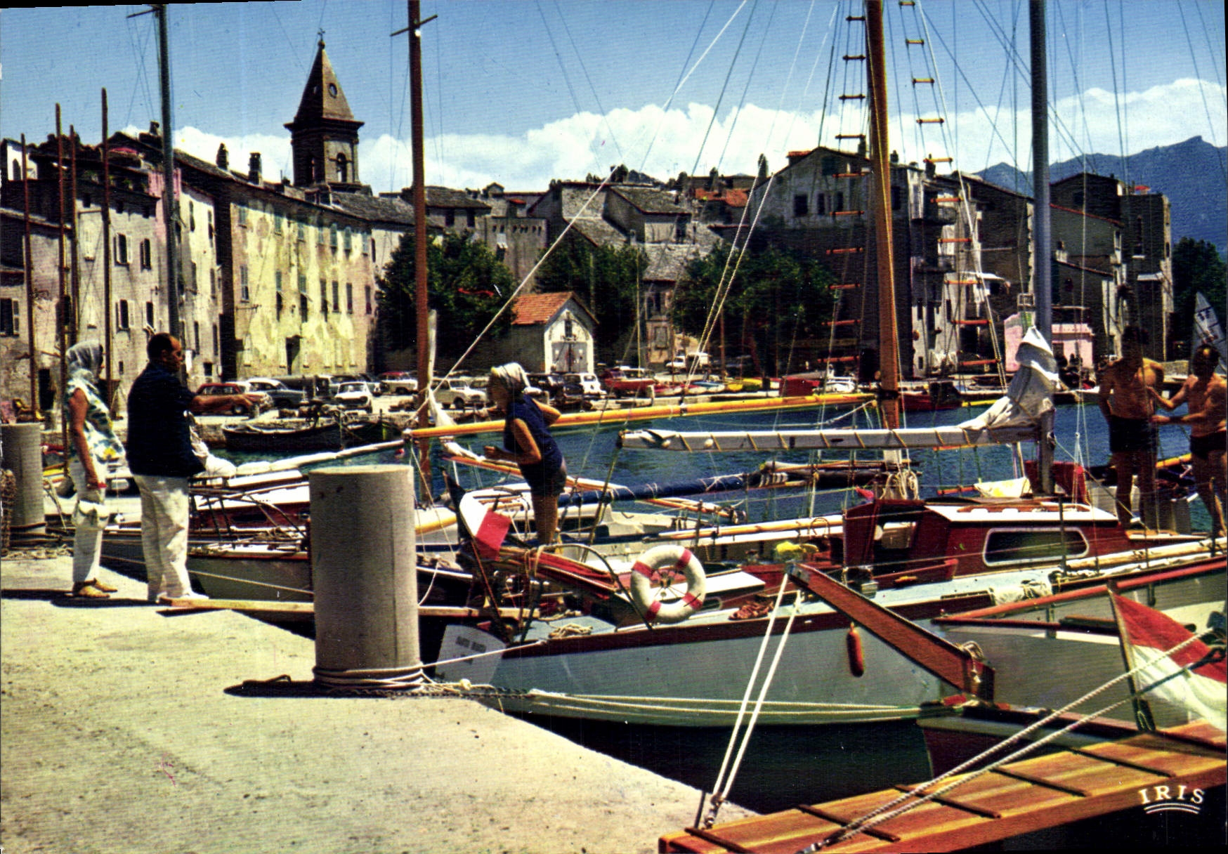 CPSM Saint Florent Les yachts Dans Le Port De Plaisance