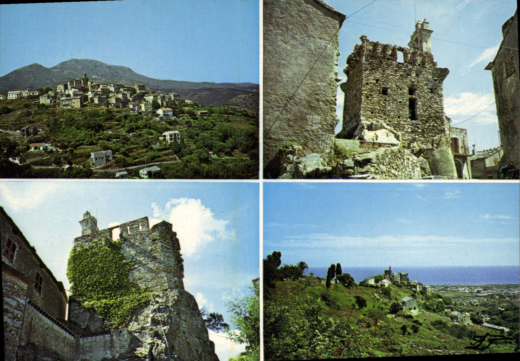 CPA Furiani Vue D'Ensemble Du Village Et La Tour