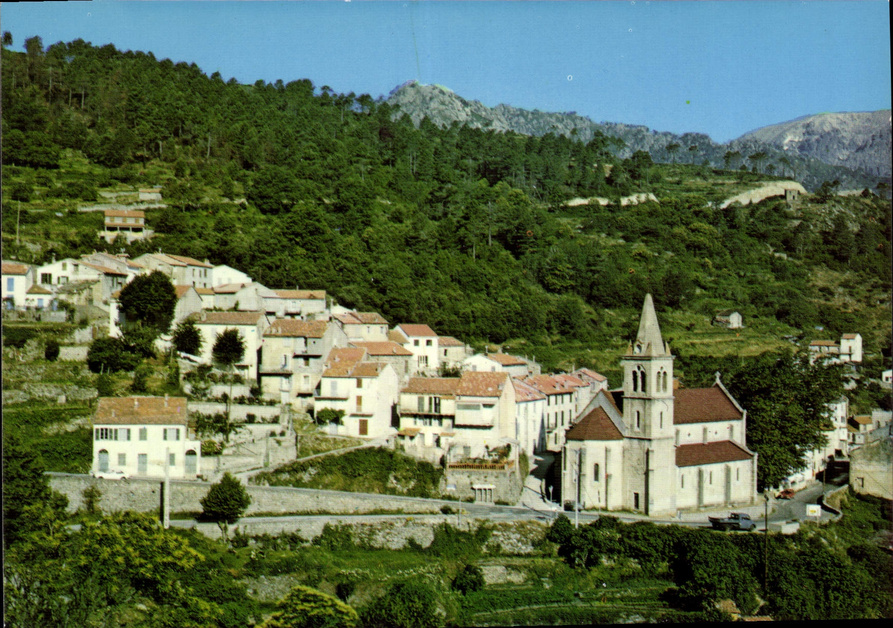 CPSM Charmes Et Couleurs De La Corse Vivario Vue Generale