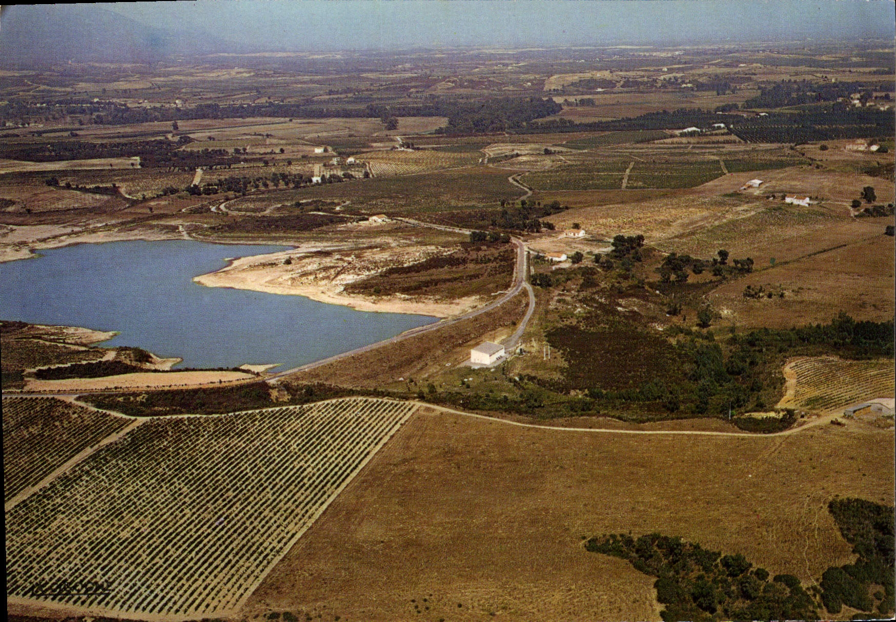 CPSM Aleria La Digue De Teppe Rosse Cliche Aerien