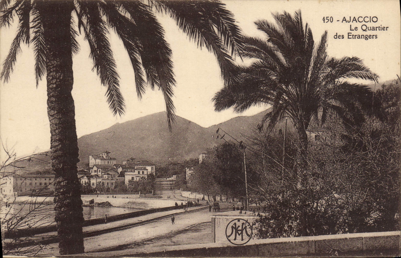 CPA Ajaccio Le Quartier Des Etrangers