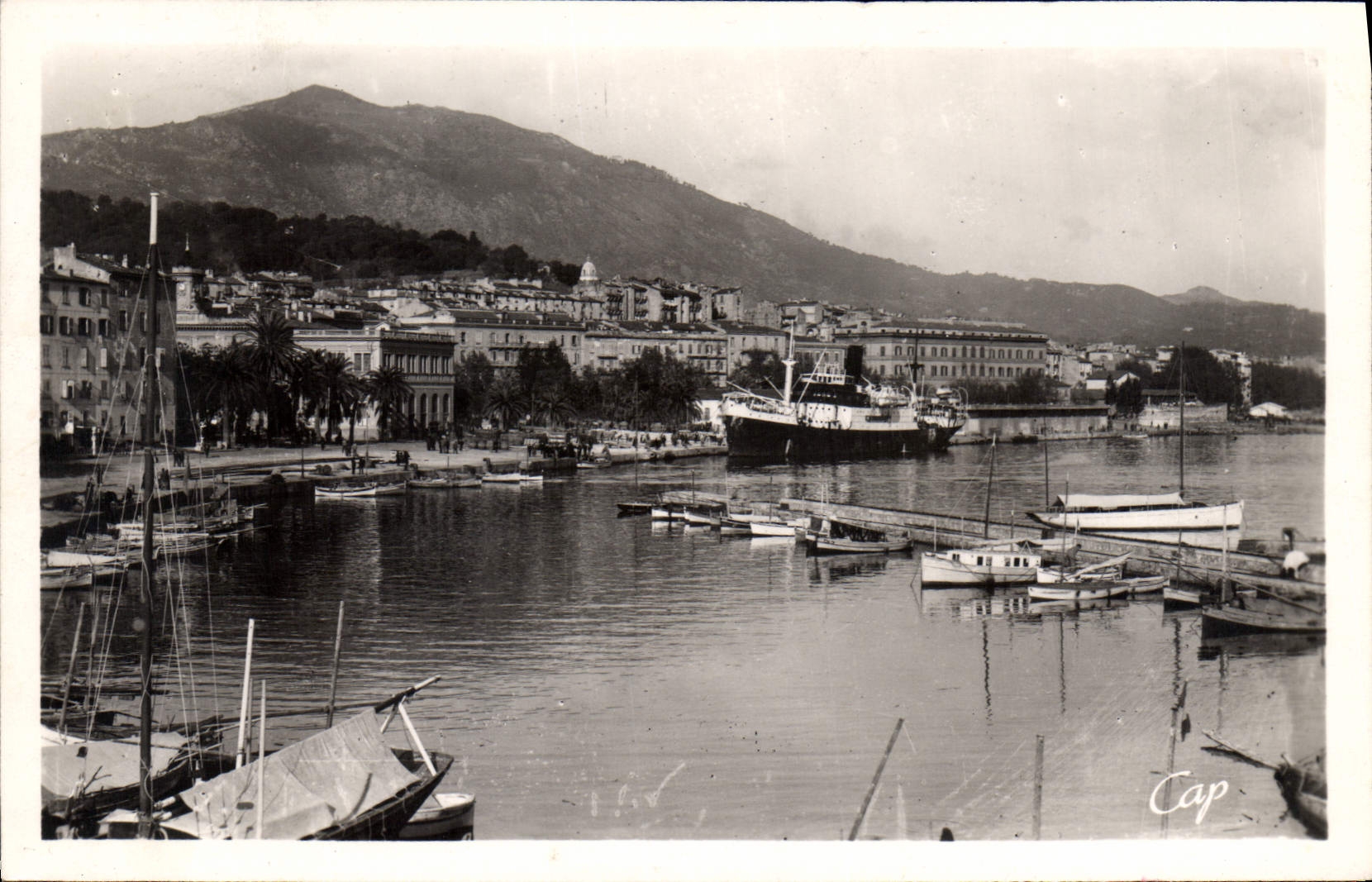 CPA Ajaccio Vue Generale Des Quais