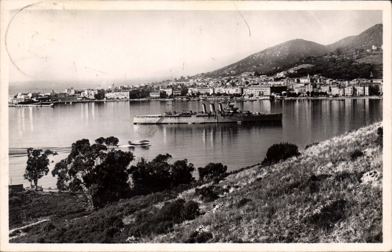 CPA Ajaccio Le Golfe Et La Ville