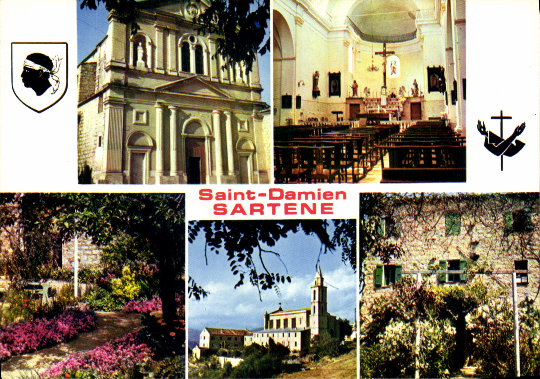 CPSM Sartene saint Damien fraternité franciscaine