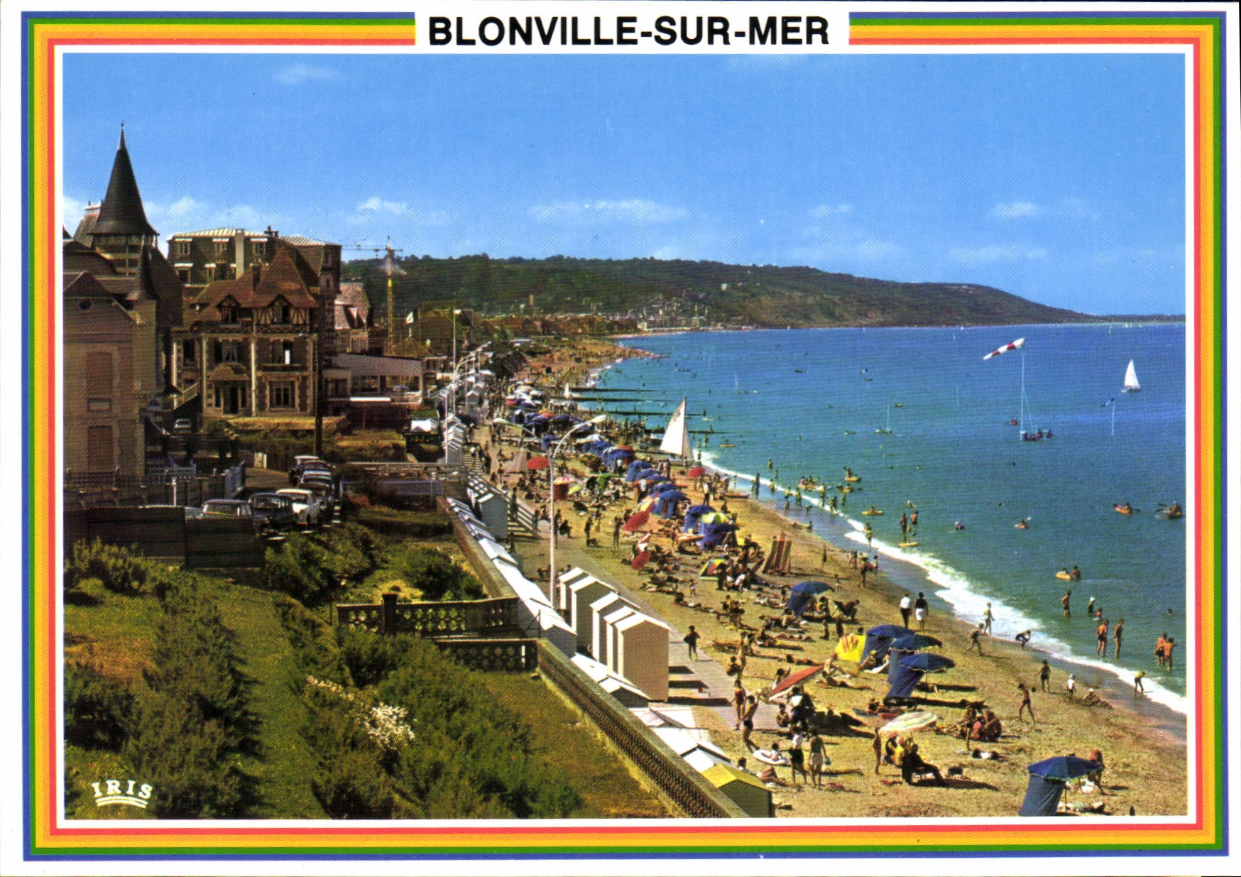 CPSM Blonville Sur Mer La Plage A I'Heure Du Bain