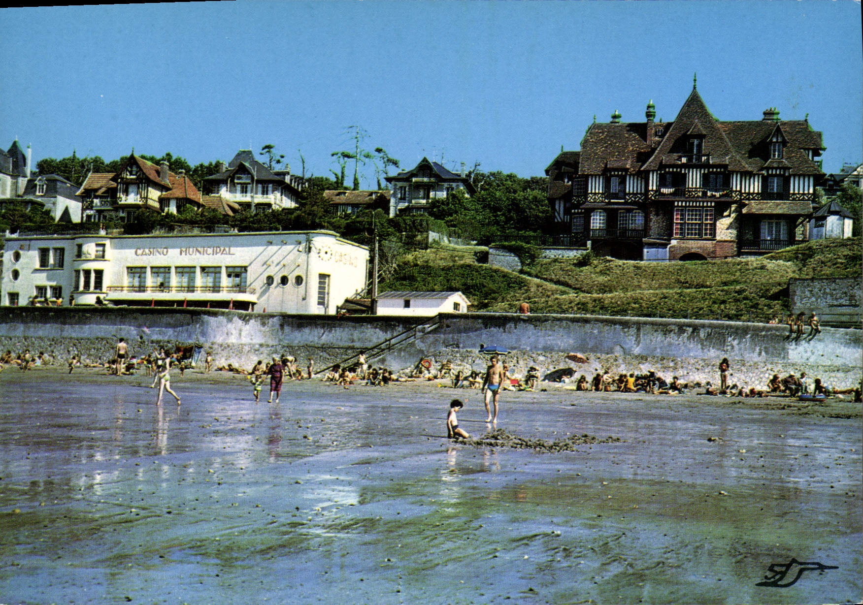 CPSM Villerville La Plage Et Le Casino