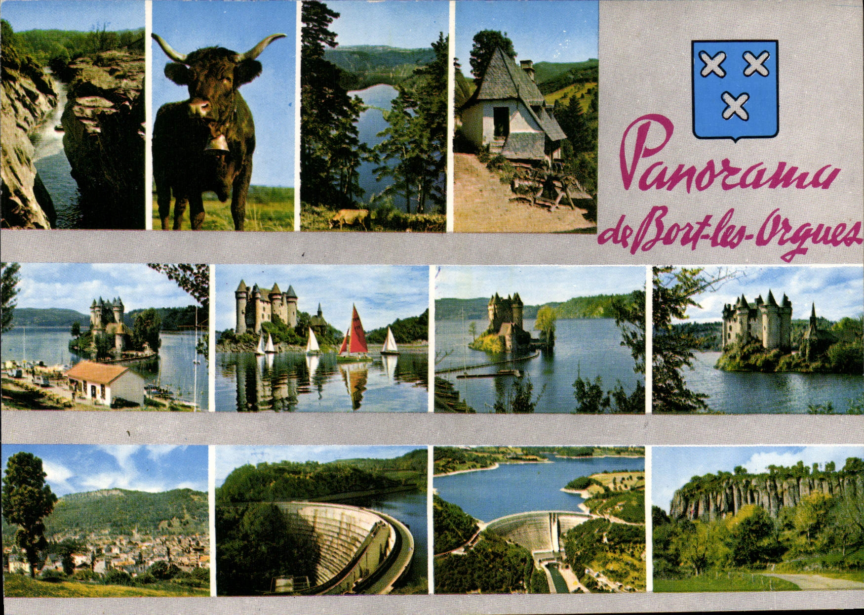 CPSM Bort Les Orgues panorama