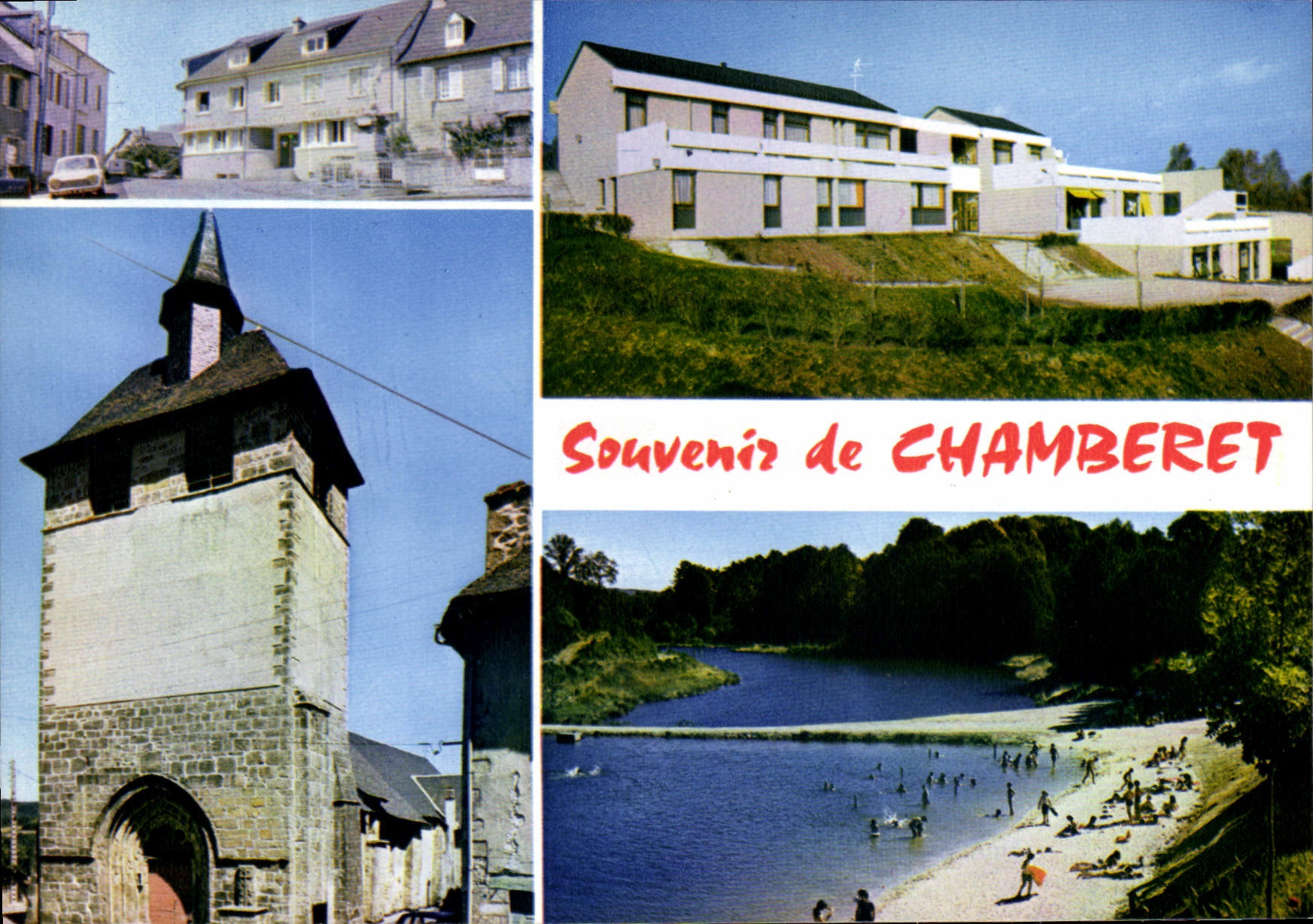 CPSM Chamberet souvenir