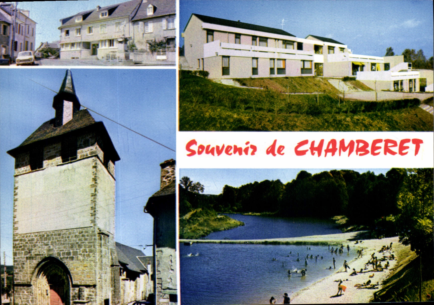 CPSM Chamberet souvenir