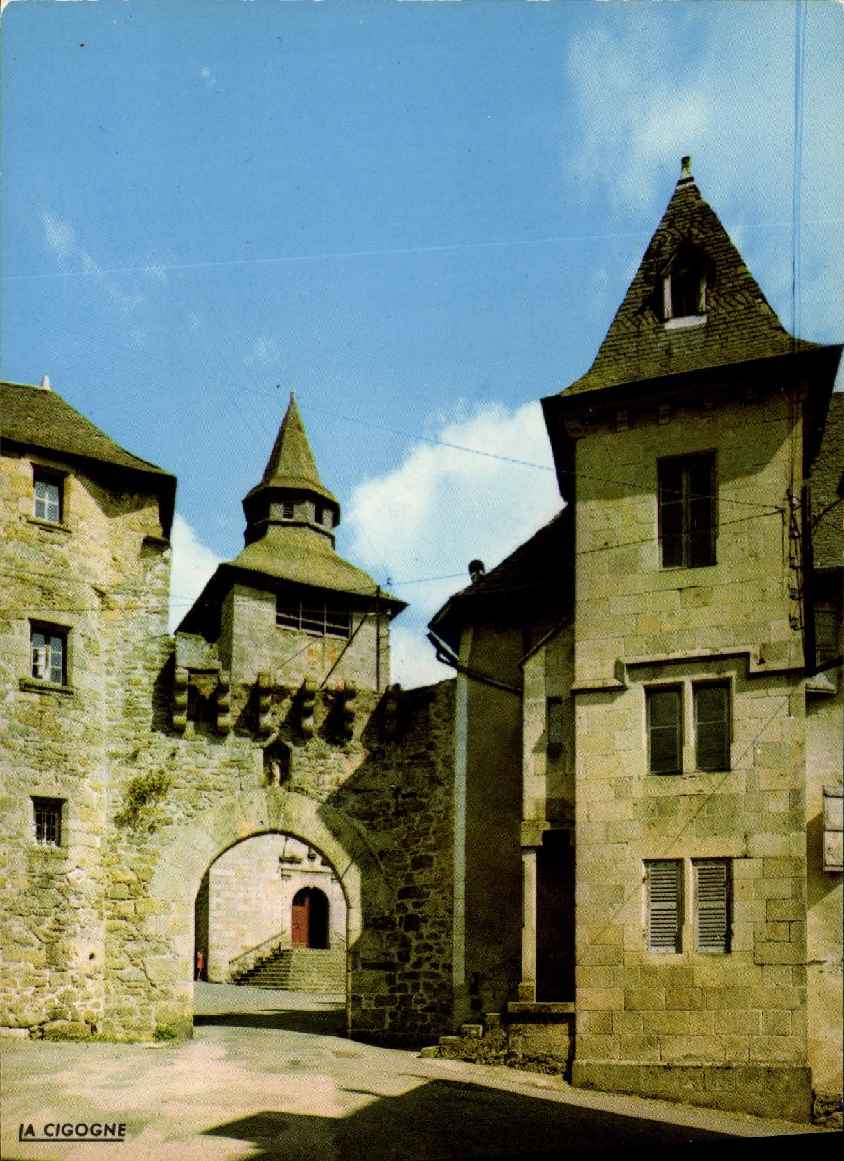 CPSM Correze Vieilles Maisons Et Vieille Porte I'Eglise