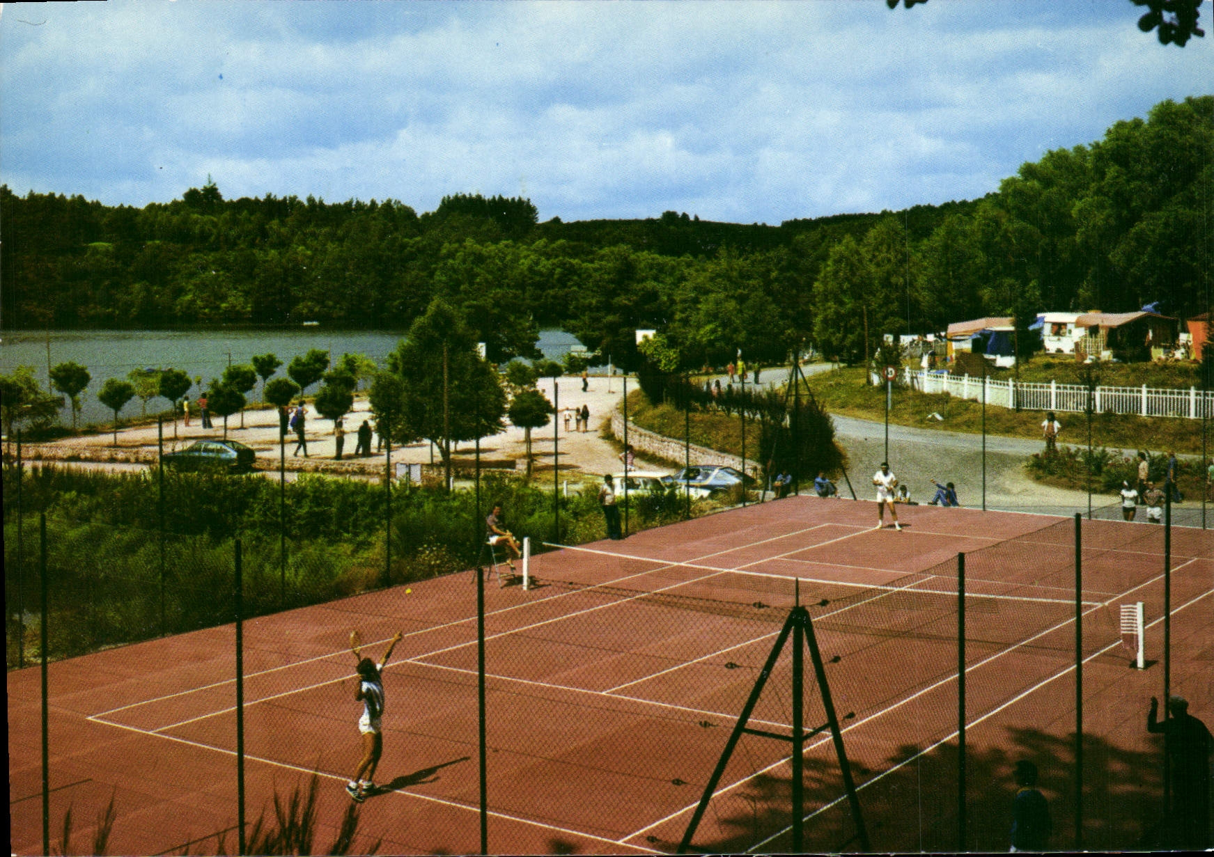 CPSM Marcillac La Croisille Le Tennis