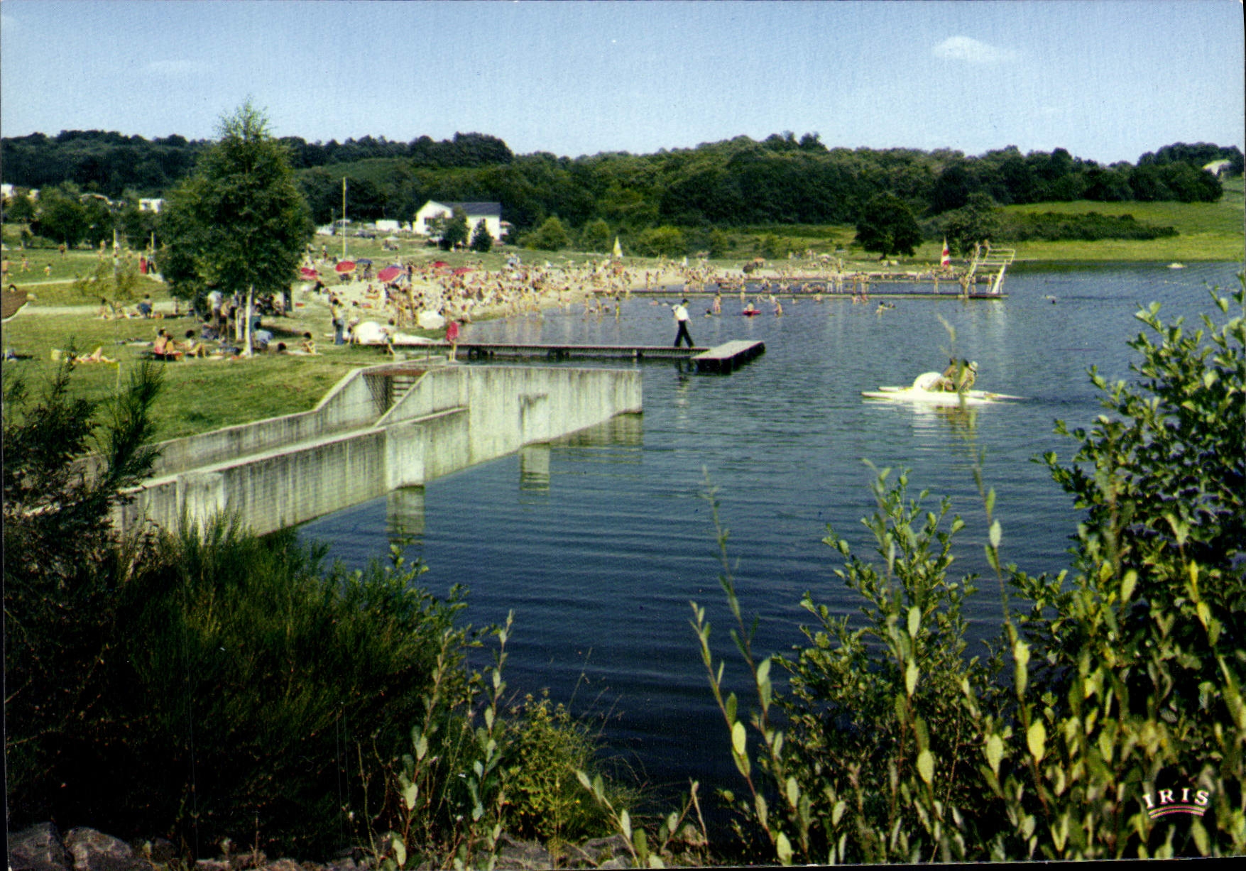 CPSM Vigeois Le Plan D'Eau La Plage