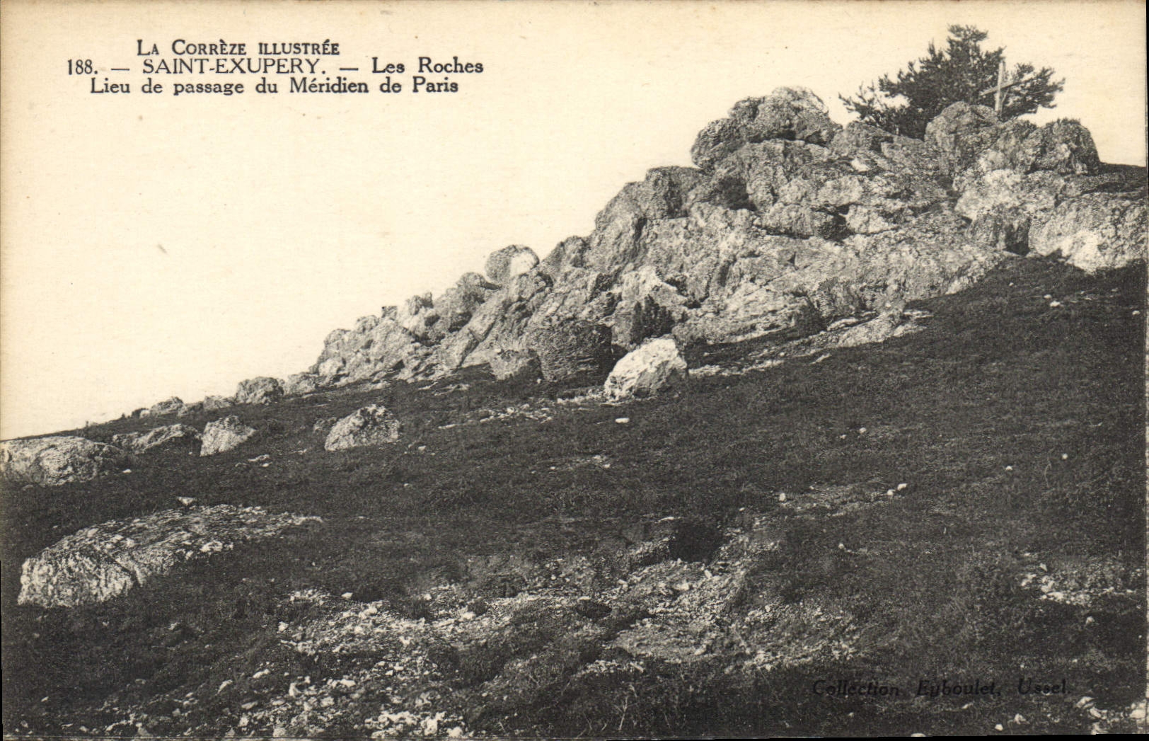 CPA Saint Exupery Les Roches Lieu De Passage Du Meridien De Paris
