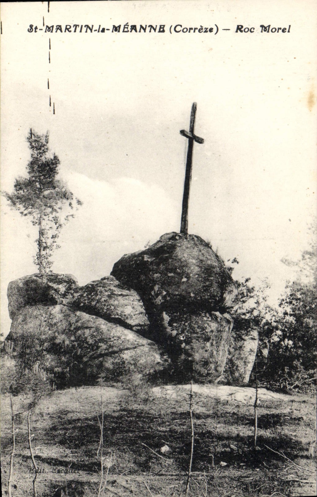 CPA St Martin La Meanne Roc Morel