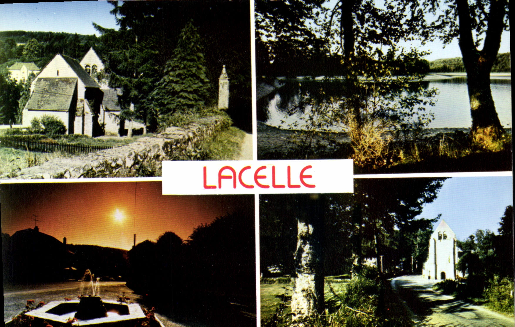 CPSM Lacelle L'Eglise Et La Mairie L'Etang Des Goursolles