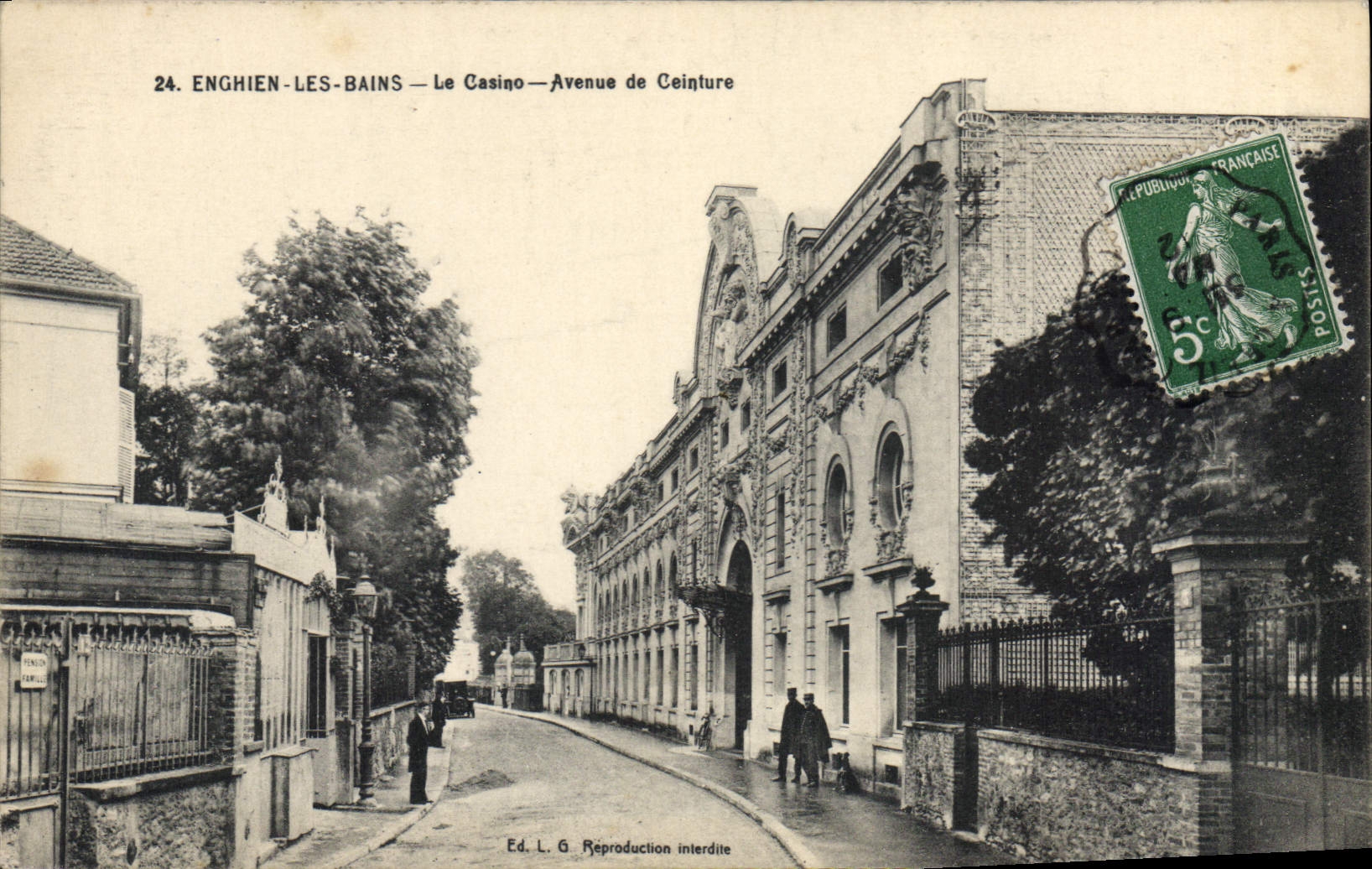 CPA Enghien Les Bains Le Casino Avenue De Ceinture