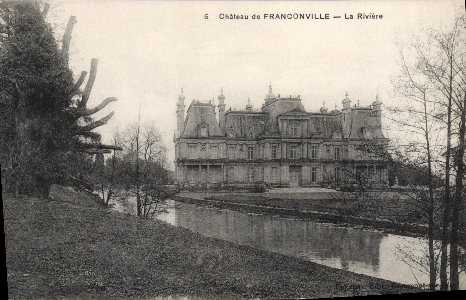 CPA Chateau De Franconville La Riviere