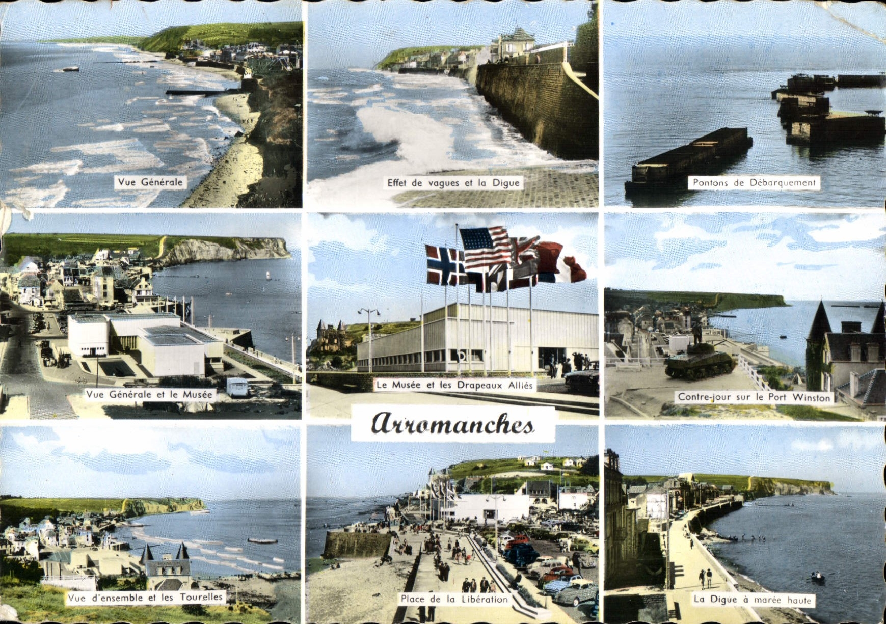 CPSM Arromanches Le Musee vues diverses