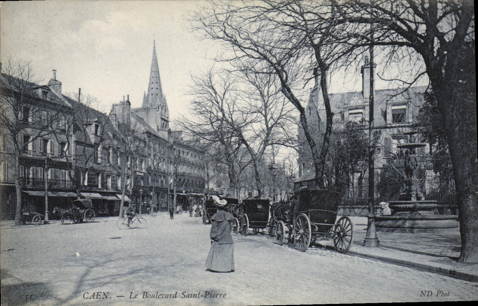 CPA Caen Le Boulevard Saint Pierre