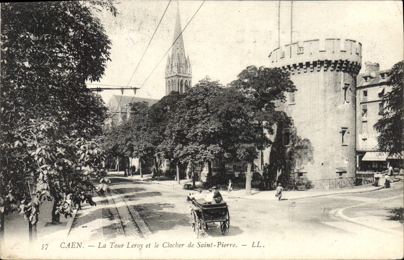 CPA Caen La Tour Leroy Et Le Clocher De Saint Pierre