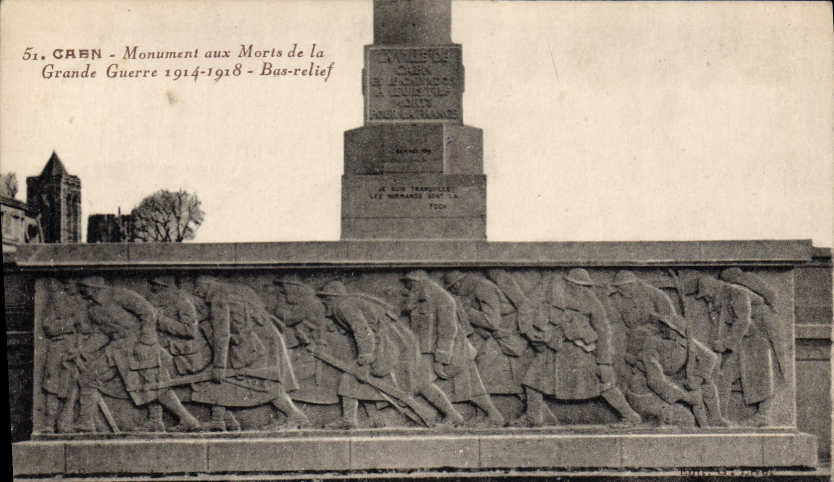 CPA Caen Monument Aux Morts De La Grande guerre