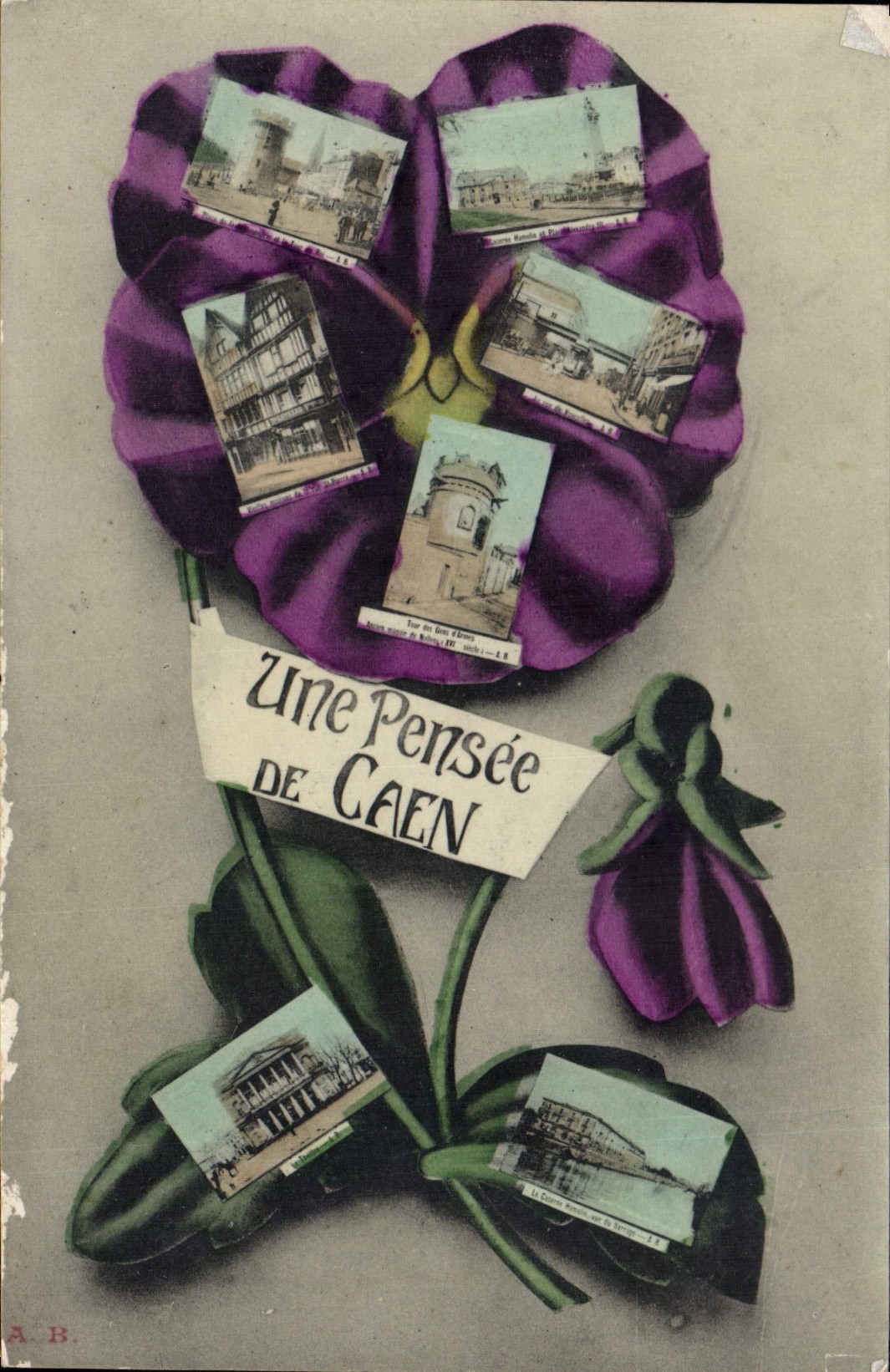 CPA Caen une pensée