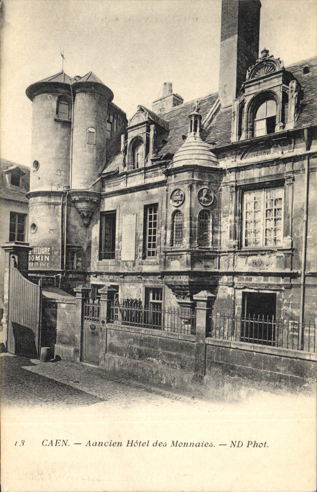 CPA Caen Ancien Hotel Des Monnaies