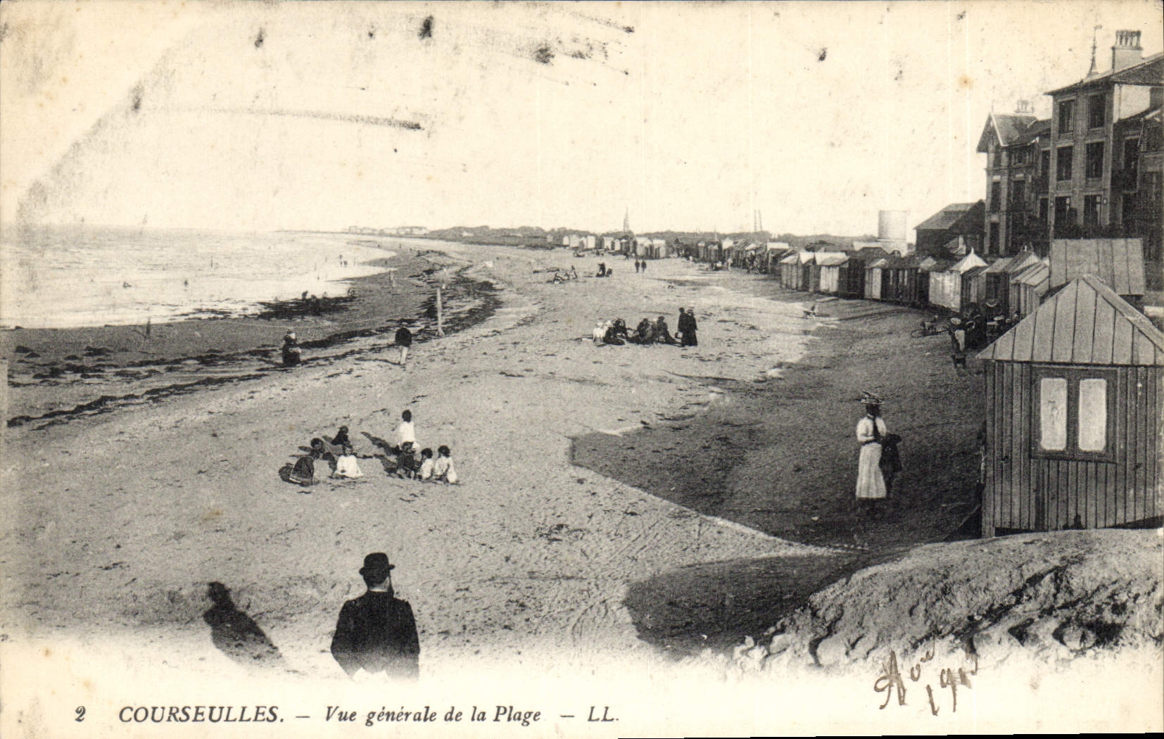 CPA Courseulles Vue Generale De La Plage