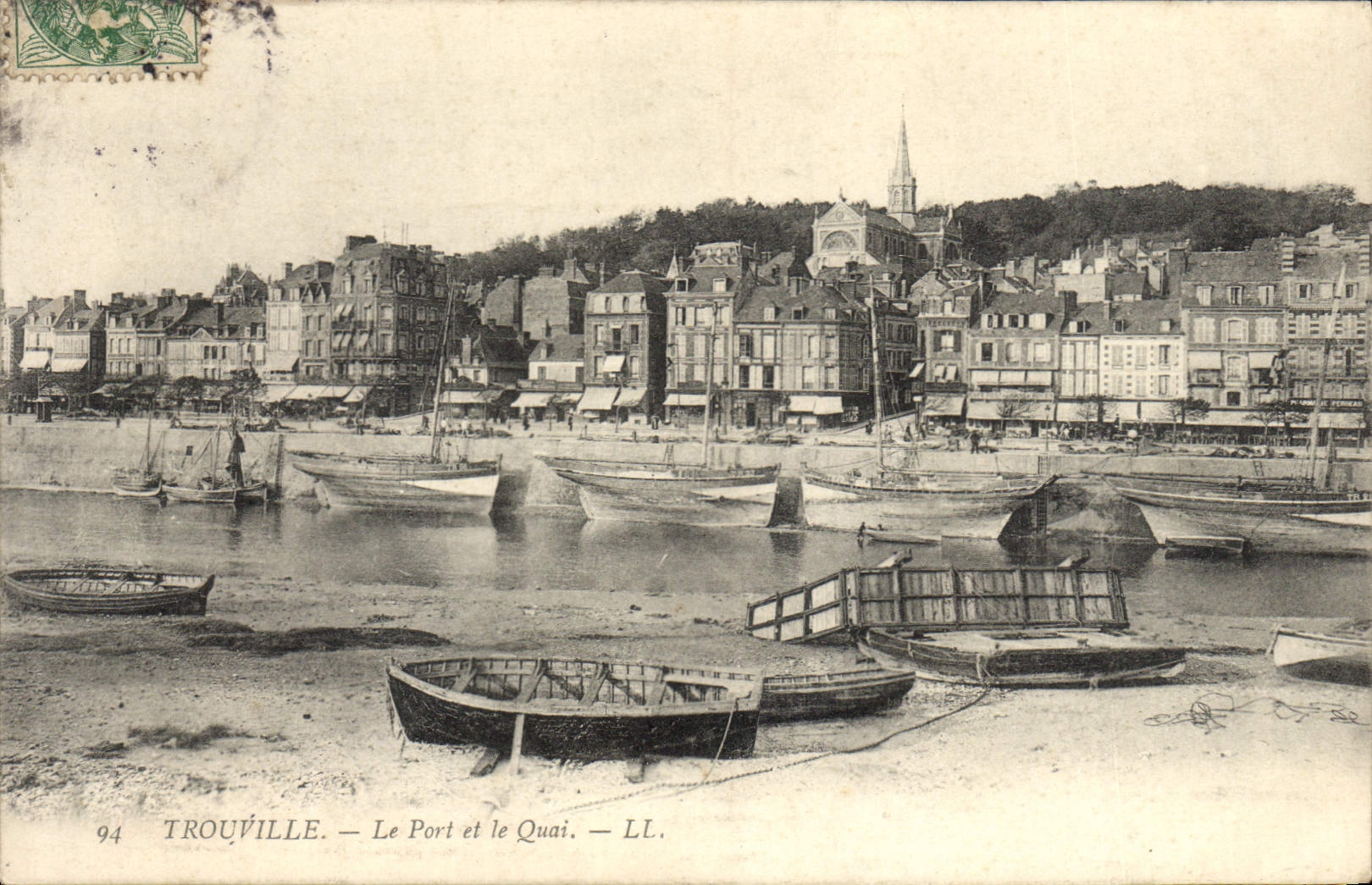 CPA Trouvile Le Port Et Le Quai
