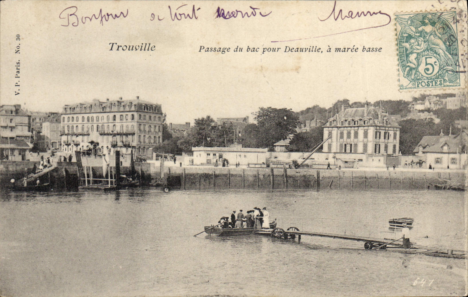 CPA Trouville Passage Du Bac Pour Deauville