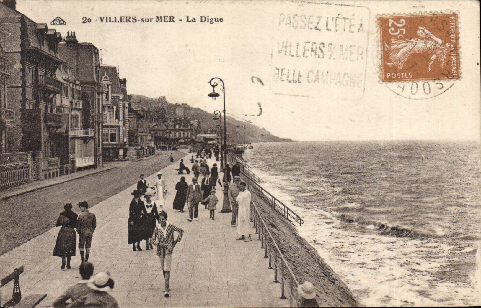 CPA Villers Sur Mer La Digue