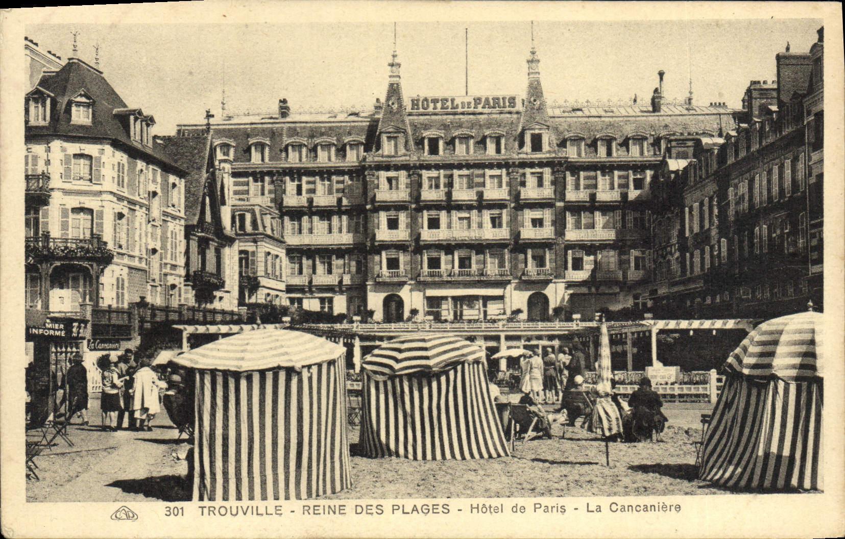 CPA Trouville Reine Des Plages Hotel De Paris La Cancaniere