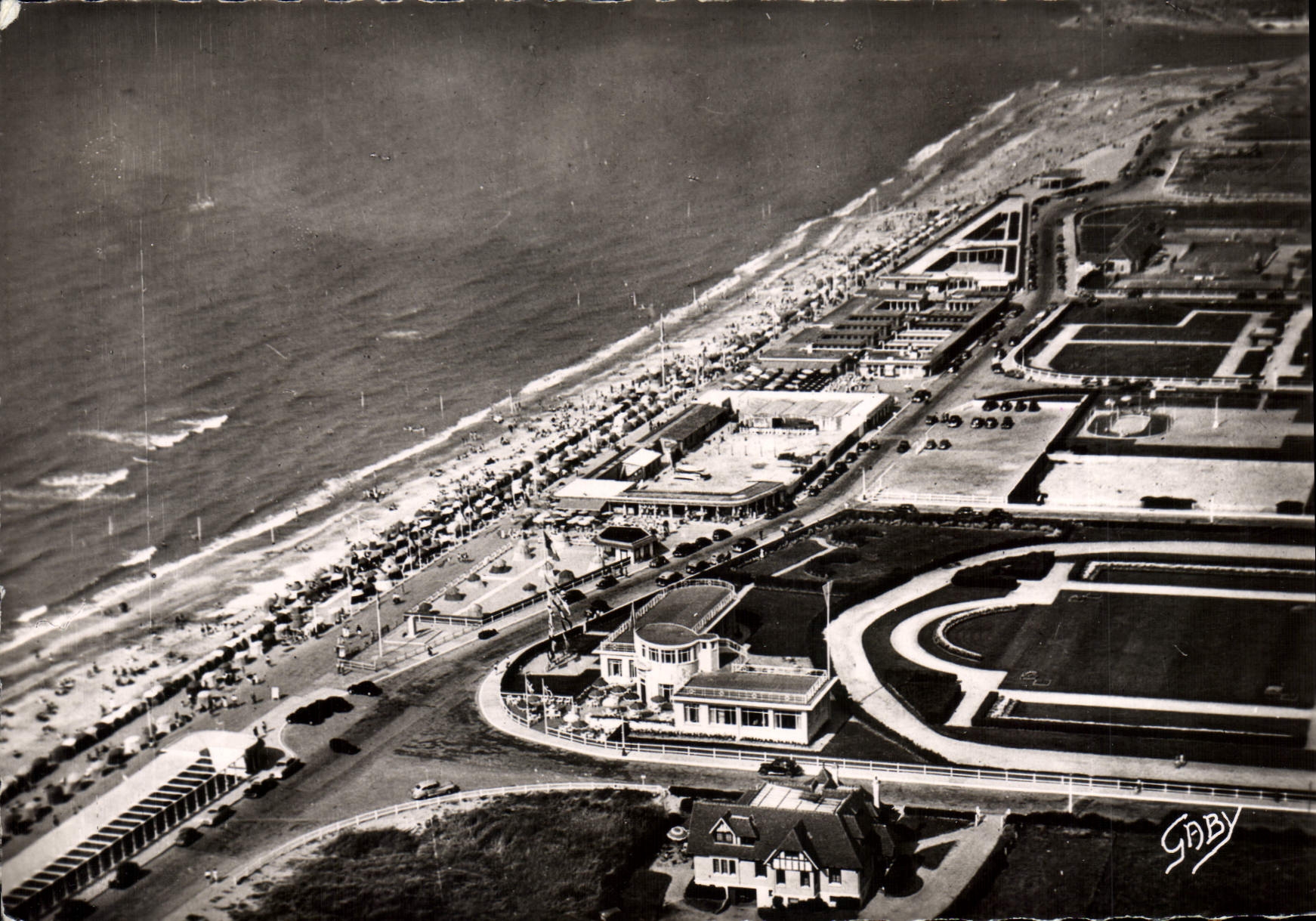 CPSM Deauville Vue Aerienne