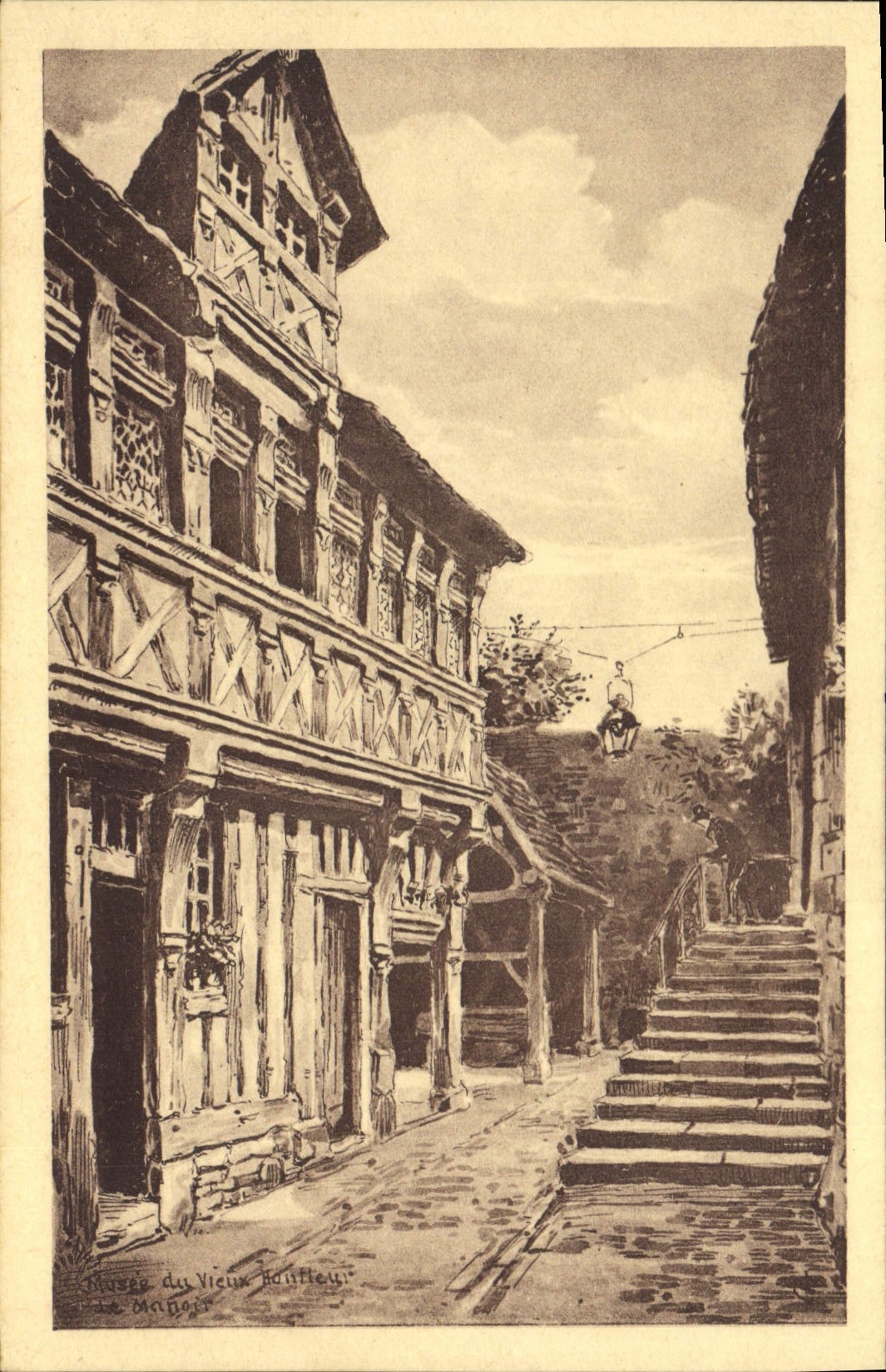 CPA Honfleur Musee Du Vieux Honfleur Le Manoir