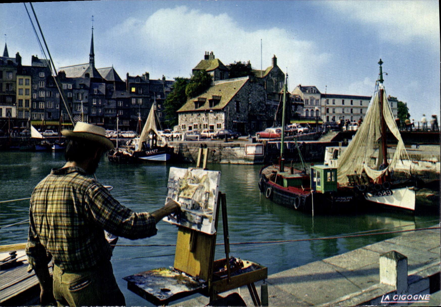 CPSM Honfleur Le Bassin Et La Lieutenance