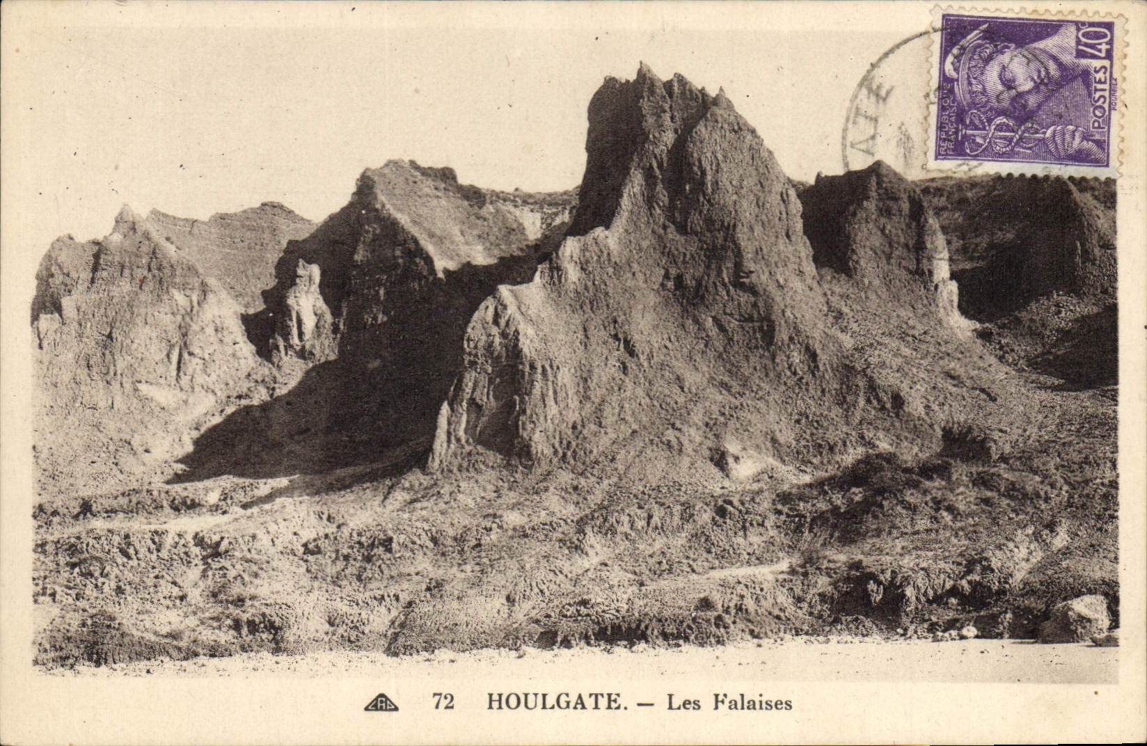 CPA Houlgate Les Falaises