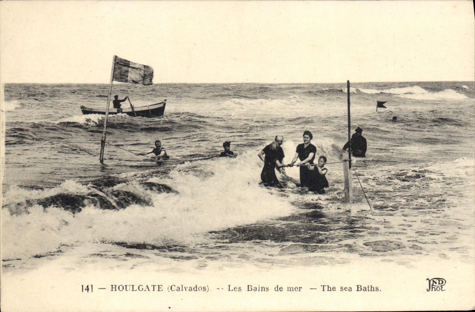 CPA Houlgate Les Bains De Mer à la corde