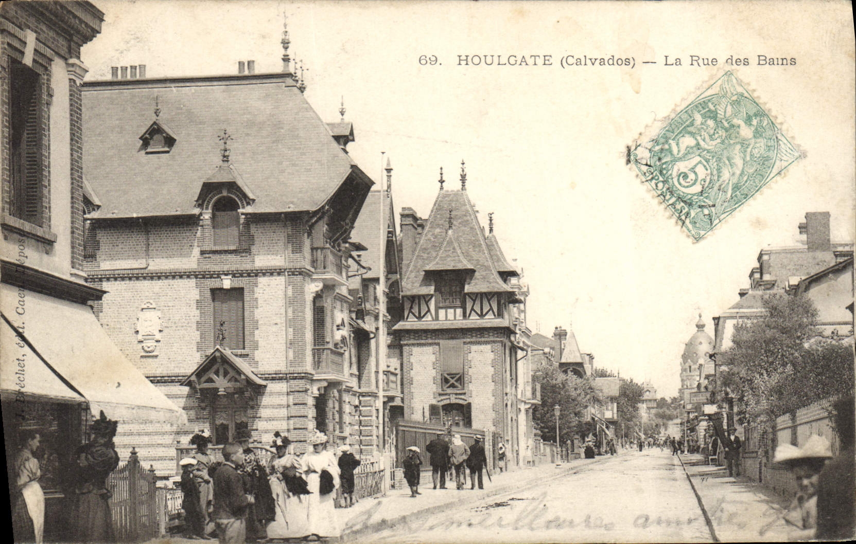 CPA Houlgate La Rue Des Bains