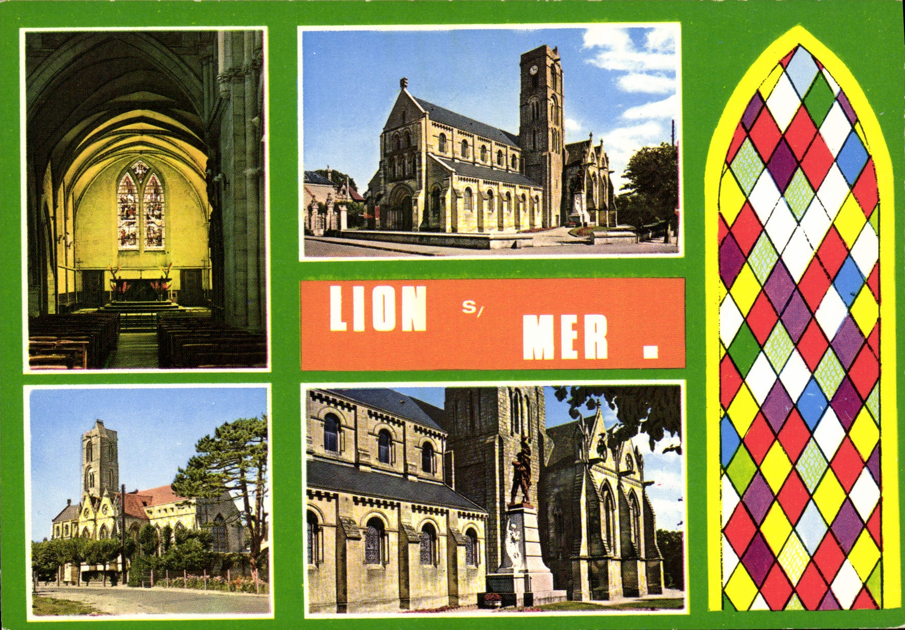 CPSM Lion Sur Mer L'Eglise Clocher Roman