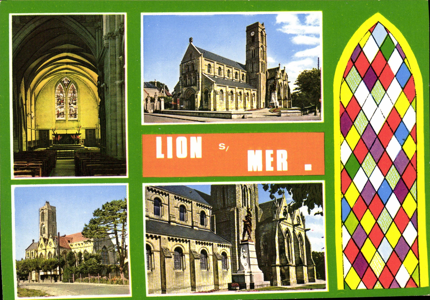 CPSM Lion Sur Mer L'Eglise Clocher Roman