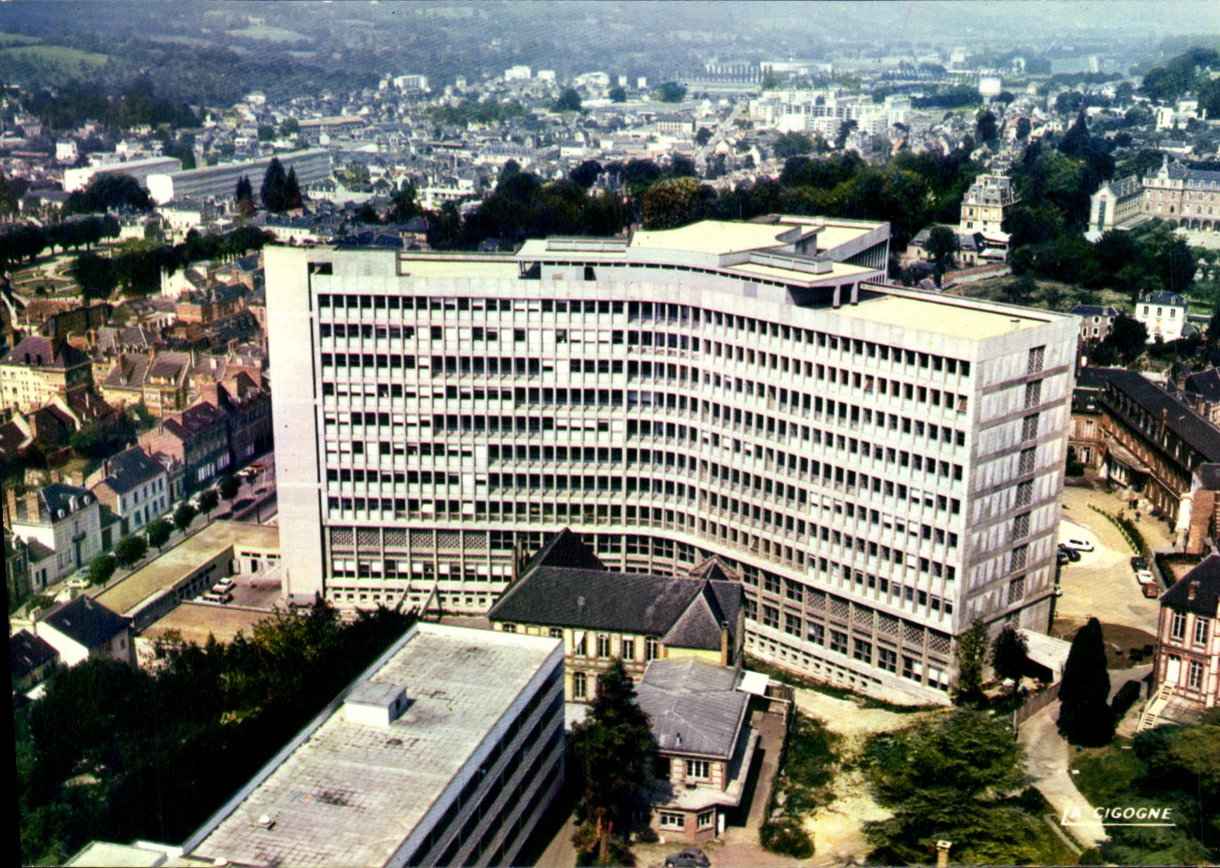 CPSM Lisieux En Avion Sur I'Hopital