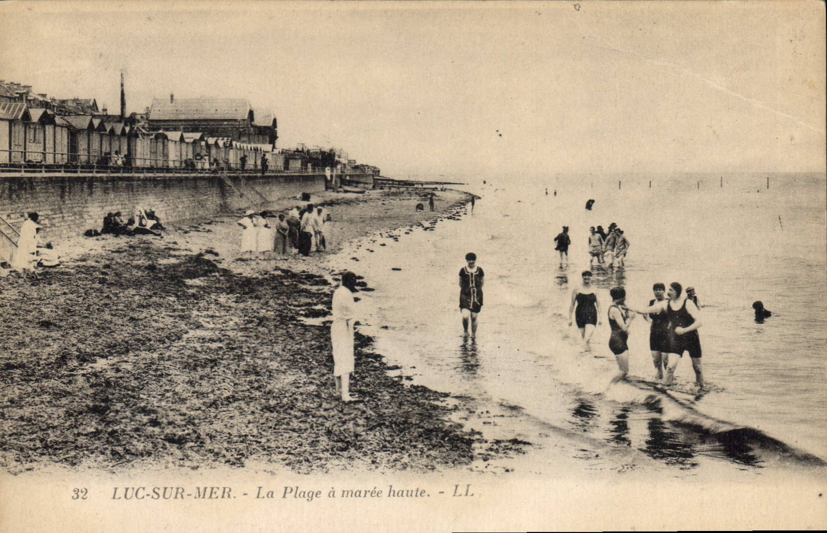 CPA Luc Sur Mer La Plage A Maree Haute