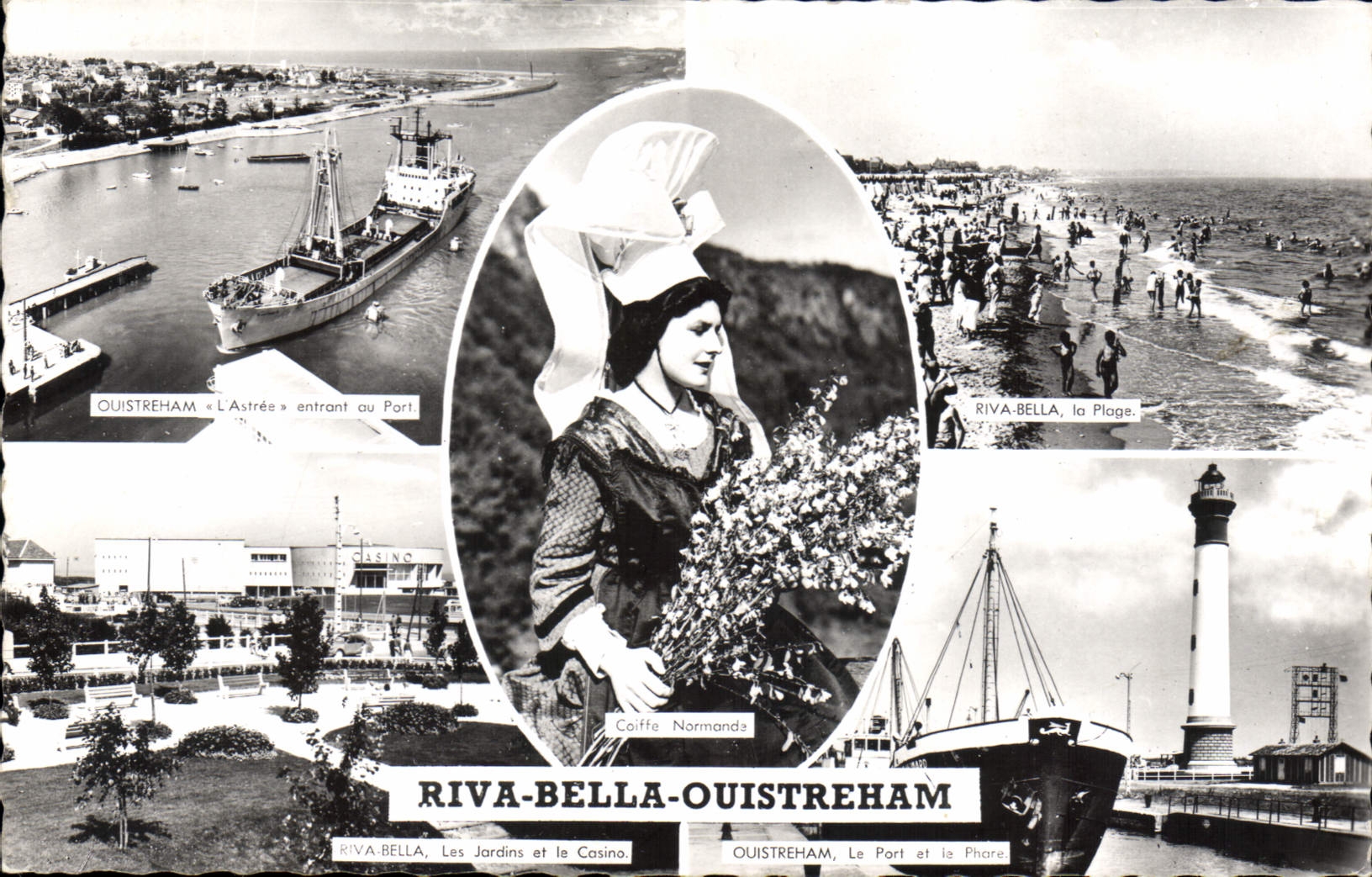 CPA Ouistreham Riva Bella l'astrée entrant au port