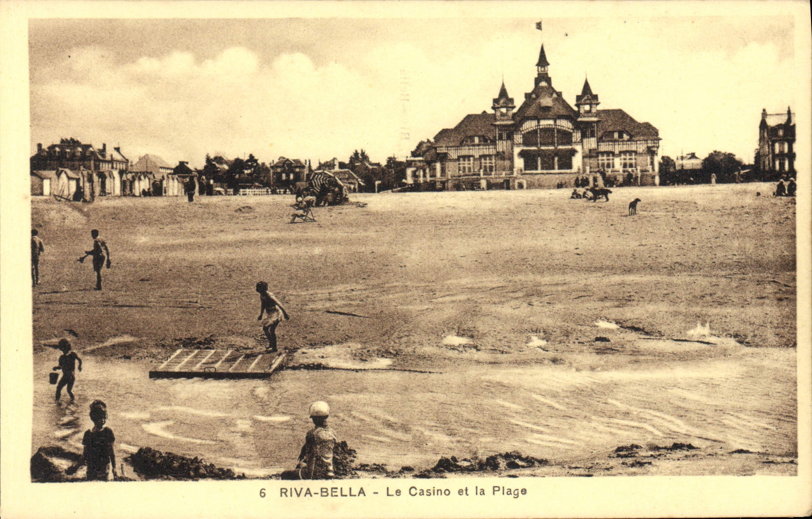CPA Riva Bella Le Casino Et La Plage